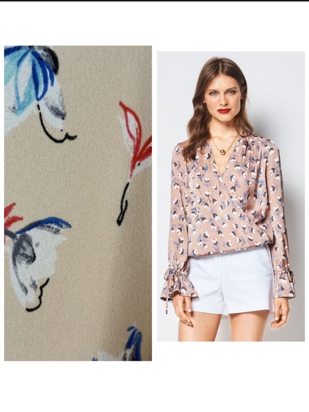 Floral Print Women's Blouse